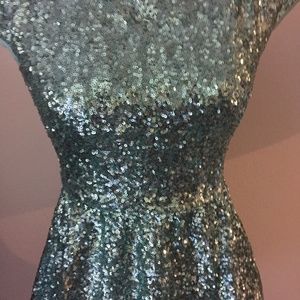 Sequin Mint Green Short Gorgeous Dress Size 3/4